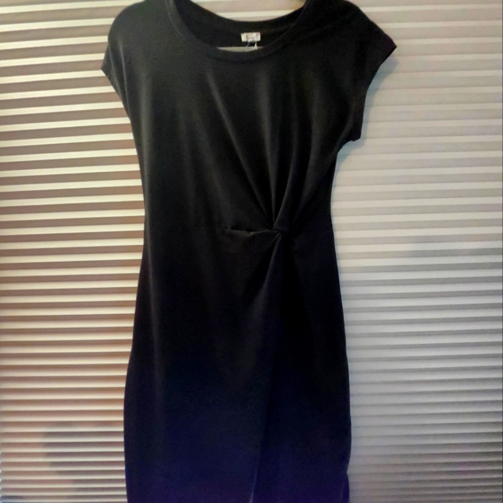 Black kismet dress with twist detailing